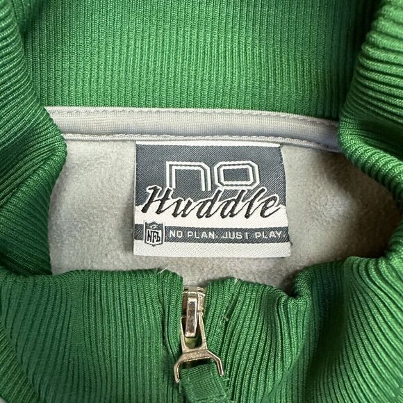 New York Jets NFL Vintage No Huddle Full Zip Track Jacket. Size L - Picture 4 of 8